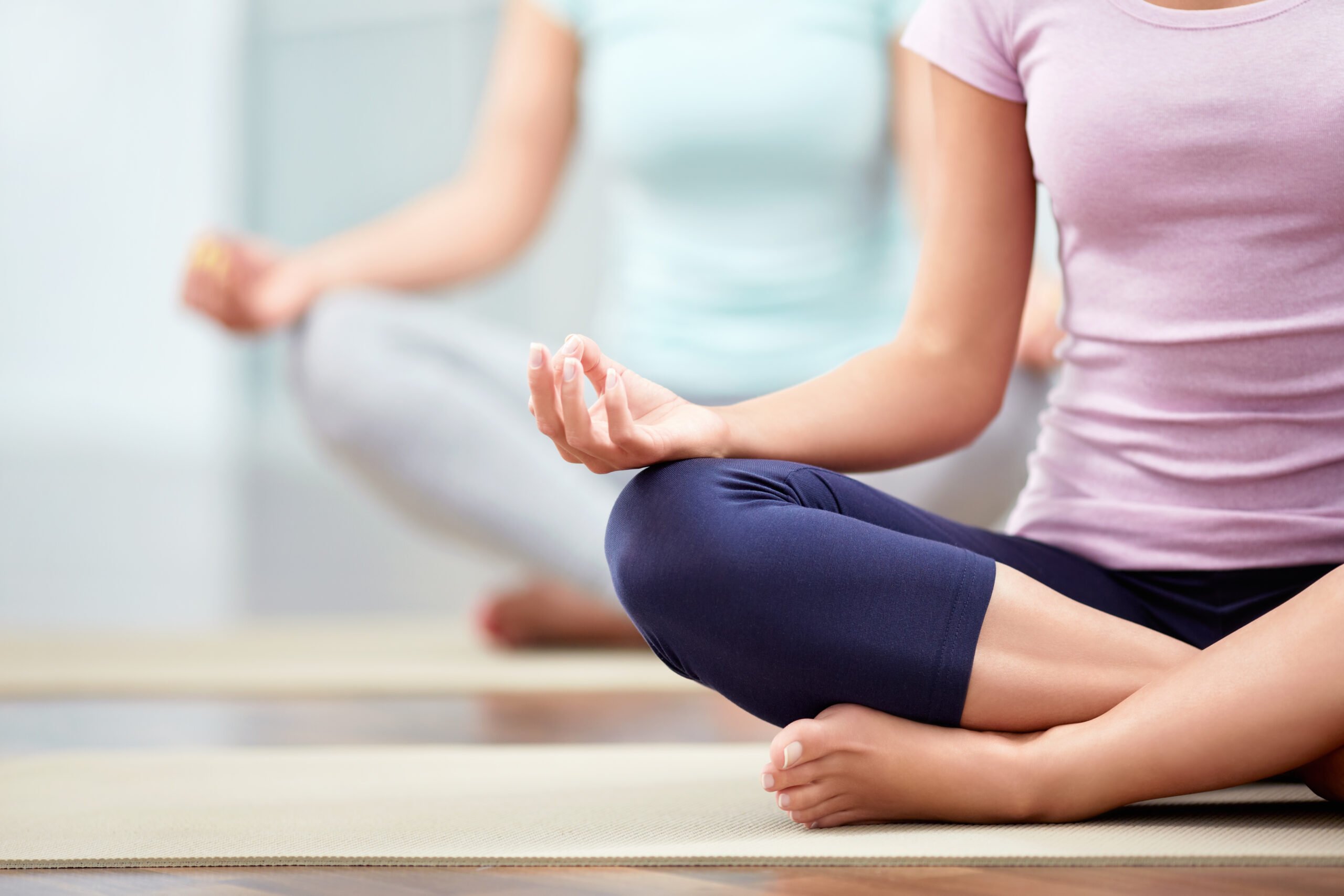 Young,People,Do,Yoga,Indoors